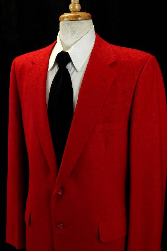 Red sport coats and blazers