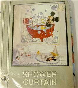 1989 Disney Mickey Mouse Shower Curtain Mickey S Bath