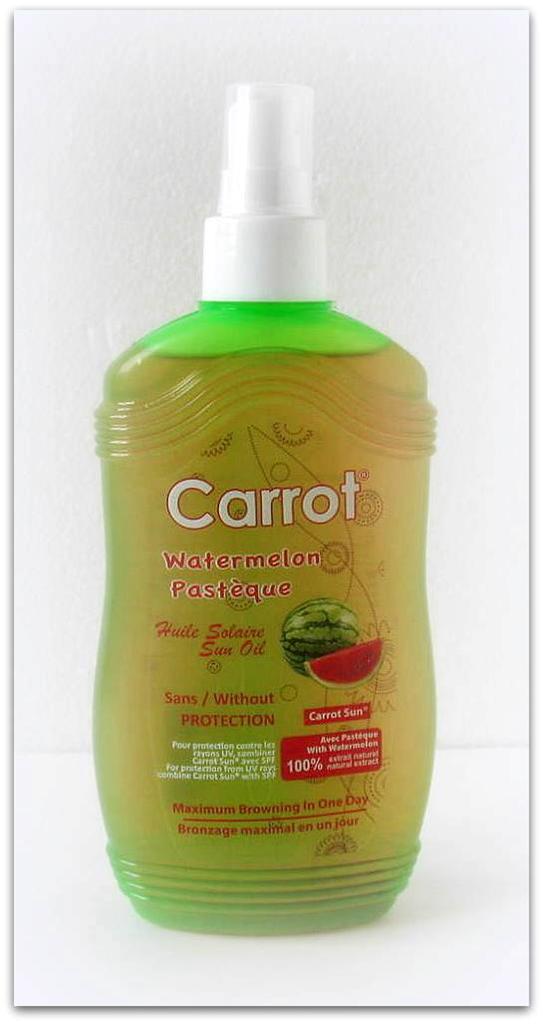 CARROT SUN TANNING ACCELERATOR OIL WATERMELON SPRAY 200ML SUMMER