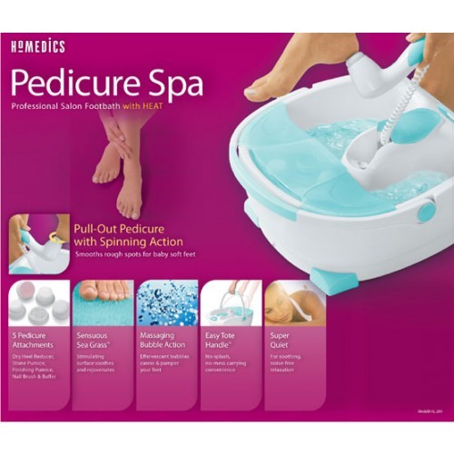 Homedics Pedicure Spa Pro Salon Footbath Massage Foot Spa Bath Bubble