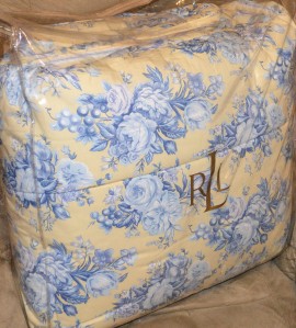 ralph lauren yellow blue cabbage rose shabby chic full queen comforter new ralph lauren yellow blue cabbage rose shabby chic full queen comforter new