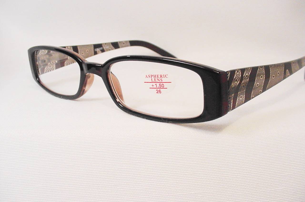 "The Wave" Aspheric Lens, Reading Glasses Spring Temple 1.50 *R596