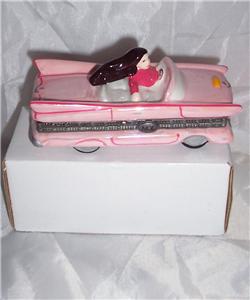 Mary Kay Pink Cadillac Ceramic Trinket Box Consultant Ebay