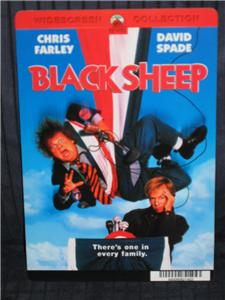 BLACK SHEEP CHRIS FARLEY MOVIE DISPLAY CARD 5 1/2 X 8
