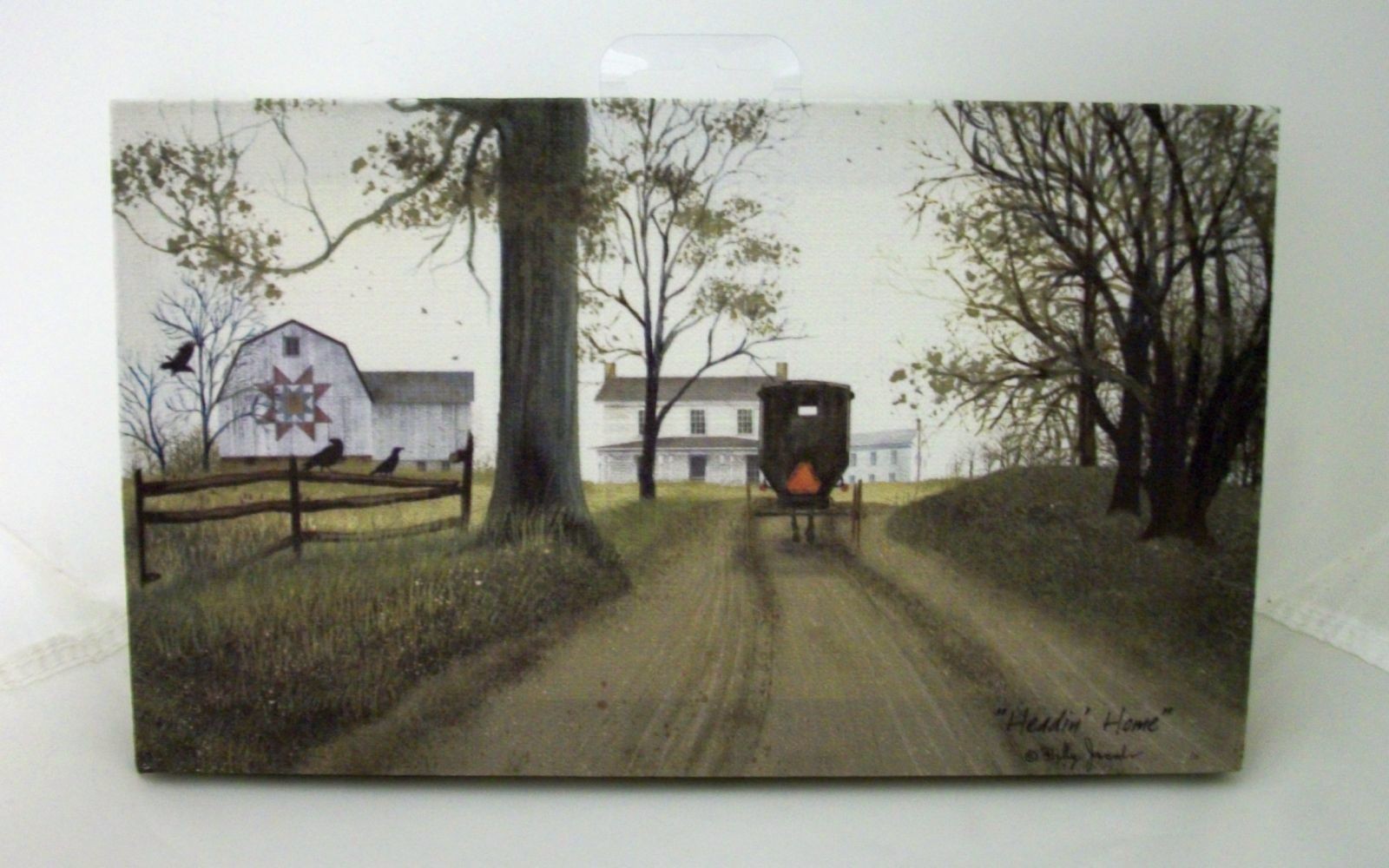 Billy Jacobs Stretched Canvas Print -10" x 6"- Primitive Country Wall Decor - Picture 3 of 7