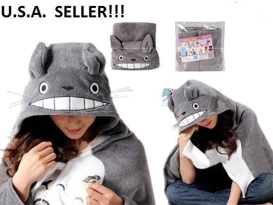 totoro blanket hoodie