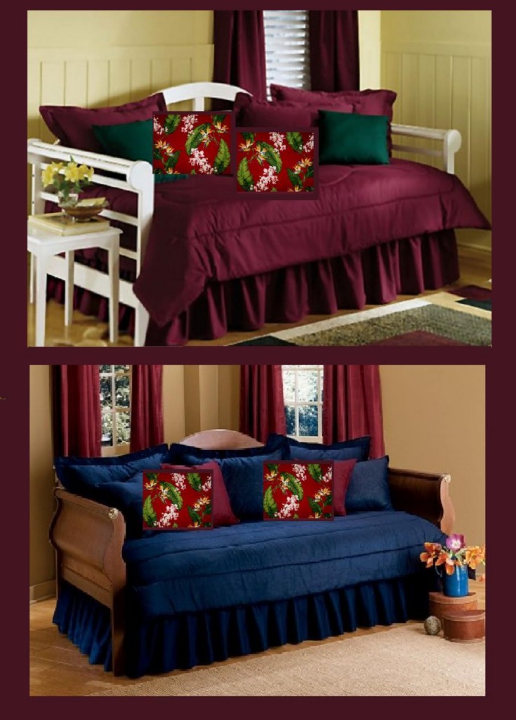 5PC DAYBED SETS SOLID COLORS CUSTOM MADE TAILORED OR RUFFLED SALE!! eBay