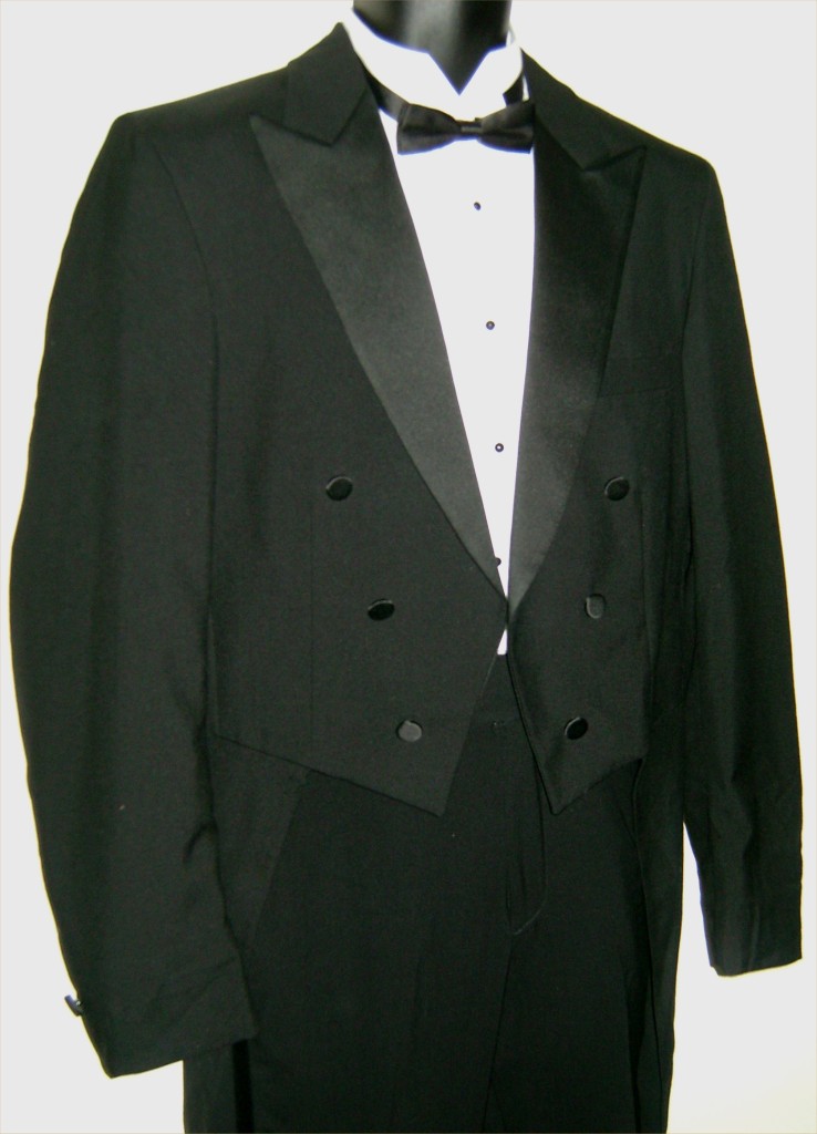 Mens Black Tuxedo Tuxedo Tails Jacket Tailcoat Wedding