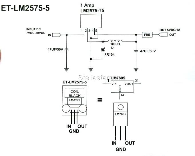 INBOARD - LM2575 - 5V VOLTAGE REGULATOR PIC AVR ARM - ebay (item 270615150651 end time Mar-27-11 02:15:36 PDT)