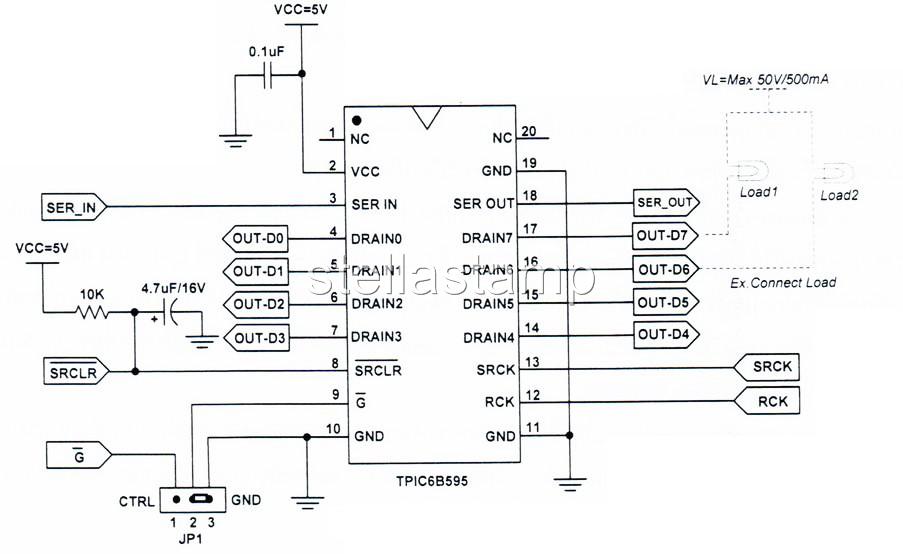 INBOARD- Serial Parallel POWER Shift Register TPIC6B595 | eBay