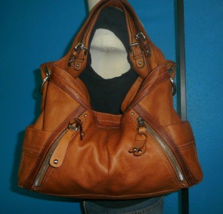 B. MAKOWSKY LARGE Brown Leather Distressed Tote Slouch Carryall Bag Purse Boho | eBay