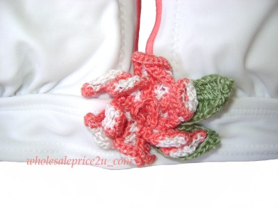 Juicy Couture White Crochet Bikini Swim XS M Salinas L | eBay