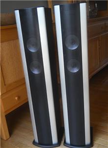 Pair Bohlender-Graebener Radia X3 Planar Ribbon-Hybrid Stereo Speaker Black | eBay