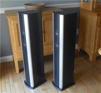 Pair Bohlender-Graebener Radia X3 Planar Ribbon-Hybrid Stereo Speaker Black | eBay