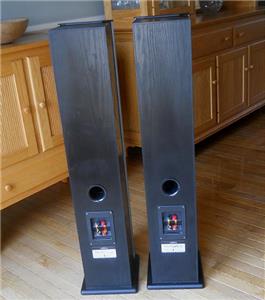 Pair Bohlender-Graebener Radia X3 Planar Ribbon-Hybrid Stereo Speaker Black | eBay