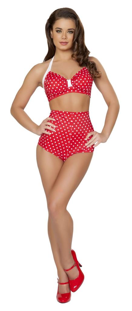 Sexy Roma High Waisted Rockabilly Pinup Waist Bikini Shorts Hot Pants