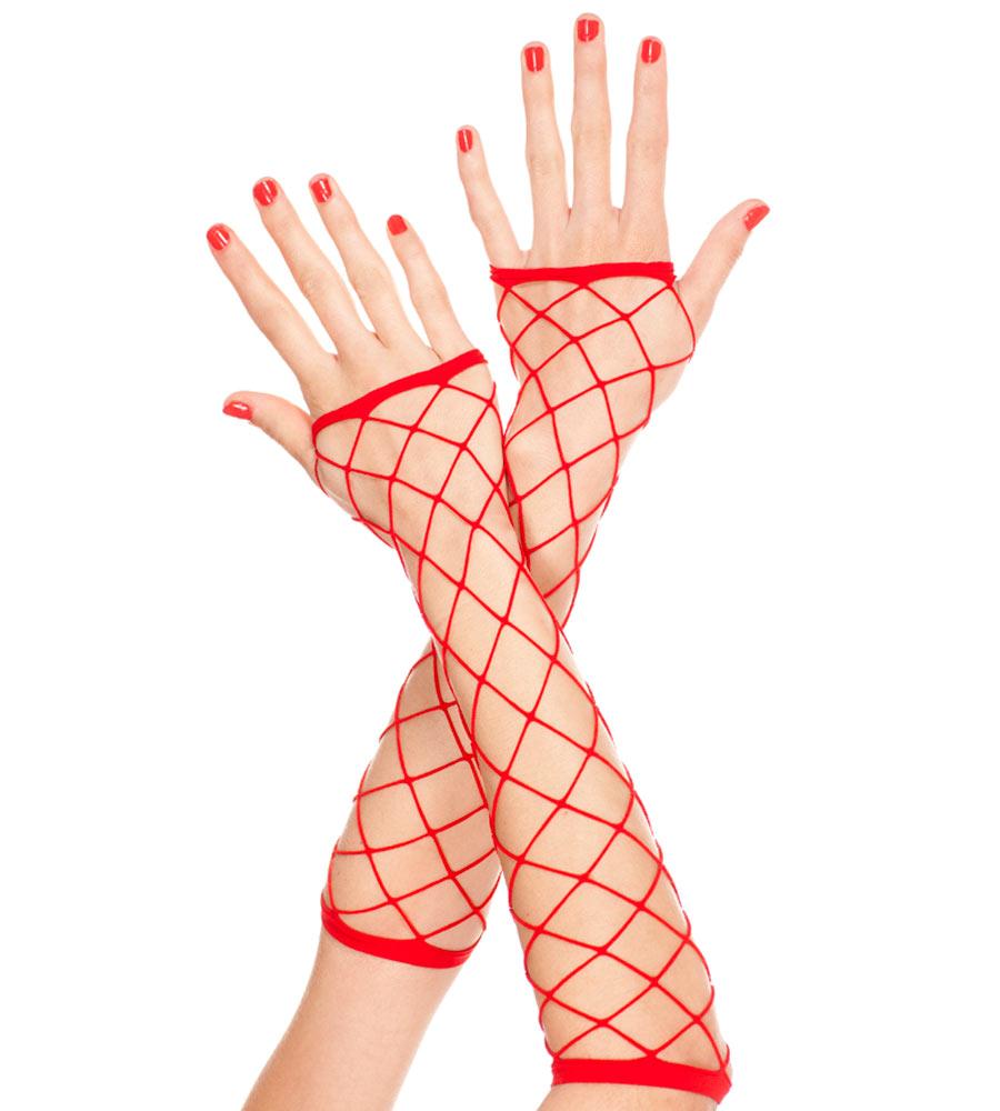 Sexy Music Legs Fence Industrial Net Mid Arm Length Fingerless
