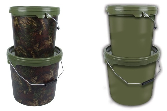 Gardner Carp Fishing NEW Green/Camo 2.5L/5L/10L/15L Bait Bucket - Picture 2 of 3