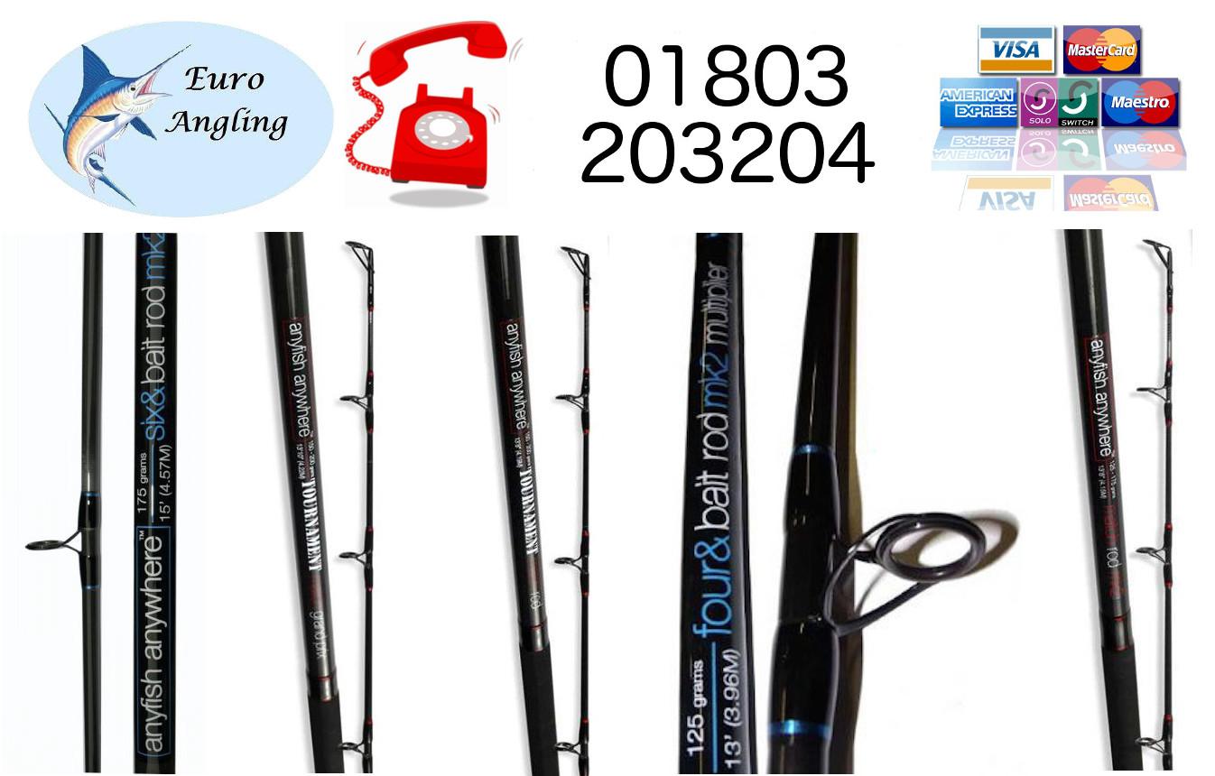 ANYFISH ANYWHERE TOURNAMENT/TWO/FOUR/SIX & BAIT FISHING ROD/RODS eBay