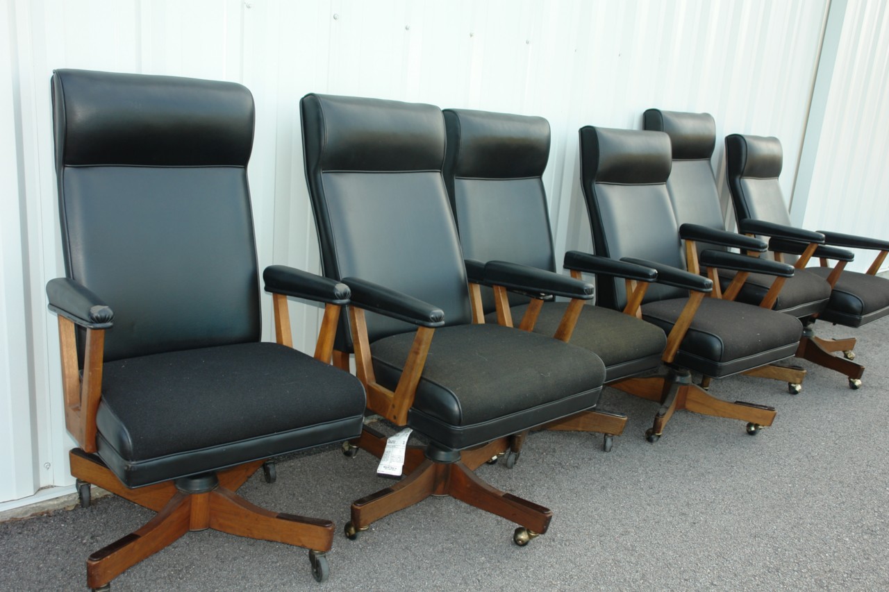 Gregson MidCentury Executive Office Chairs (6) Vintage Originals eBay