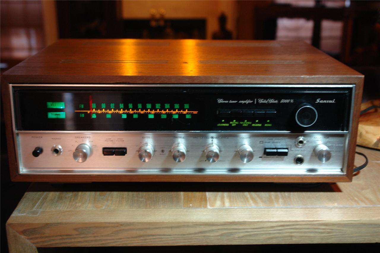 Sansui 5000x Stereo Receiver Just serviced 9 of 10 Excellent