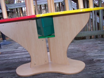 lego wood table and chairs