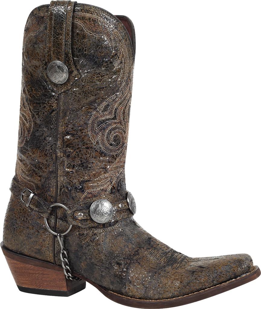 mens black distressed cowboy boots