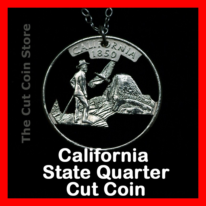 california 25 162 ca state quarter cut coin necklace yosemite valley muir half some ebay california 25 162 ca state quarter cut coin necklace yosemite valley muir half some ebay