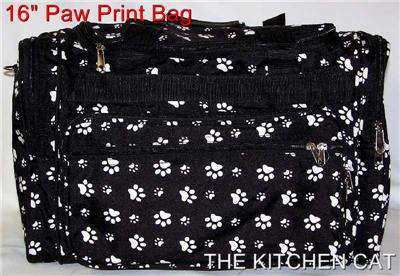 Caterpillar Luggage on Tote Zippered Travel Duffle Or Diaper Bag Paw Print Luggage Ebay