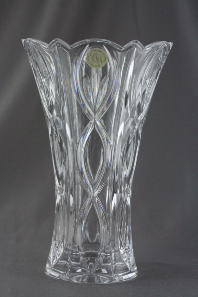 Lenox Lead Crystal Art Glass Germany Flower Vase 9 3/8" eBay