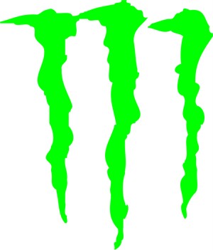 Monster Energy Stickers on You Are Buying A Set Of Monster Energyclaw Decals