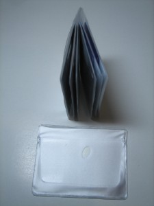 New Lot of 4 Plastic 6 Page Wallet Insert Tri Fo