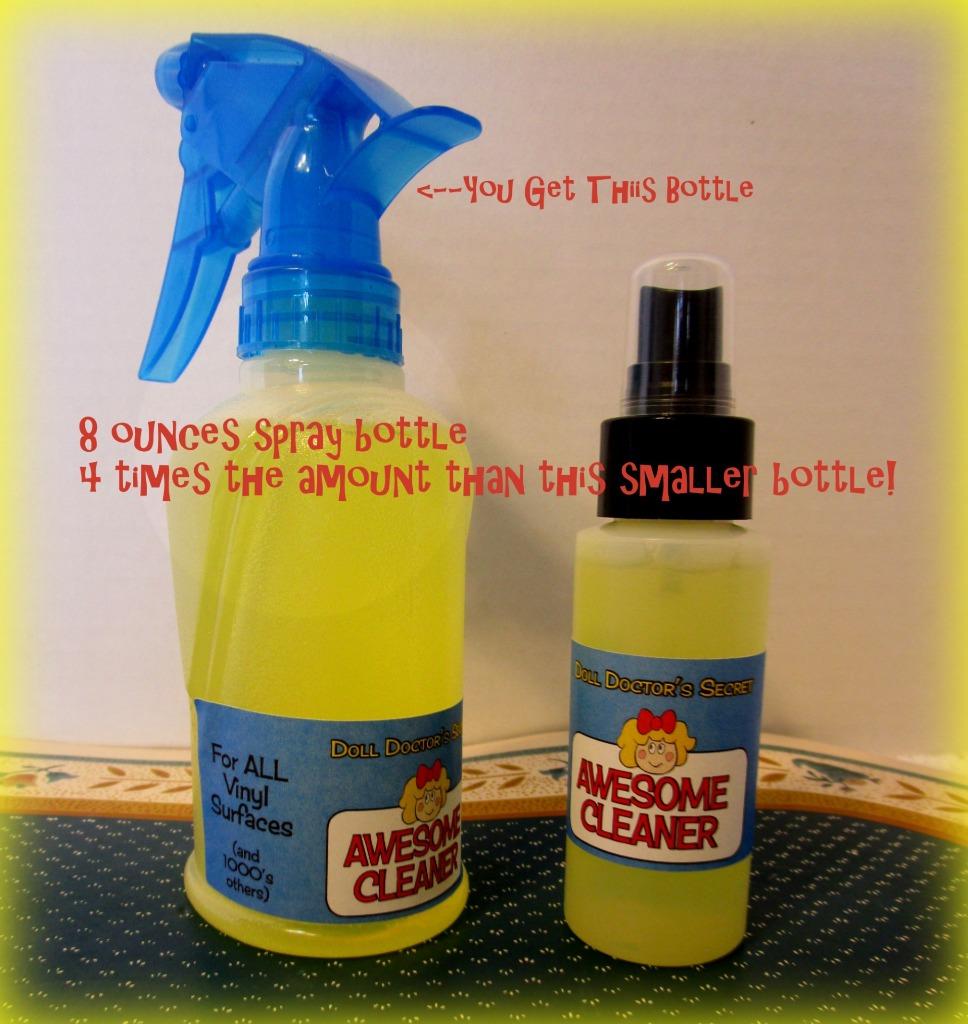 MEGA SUPPLY Awesome Cleaner Doll Doctors Secret Vinyl Gunk Removal 8oz