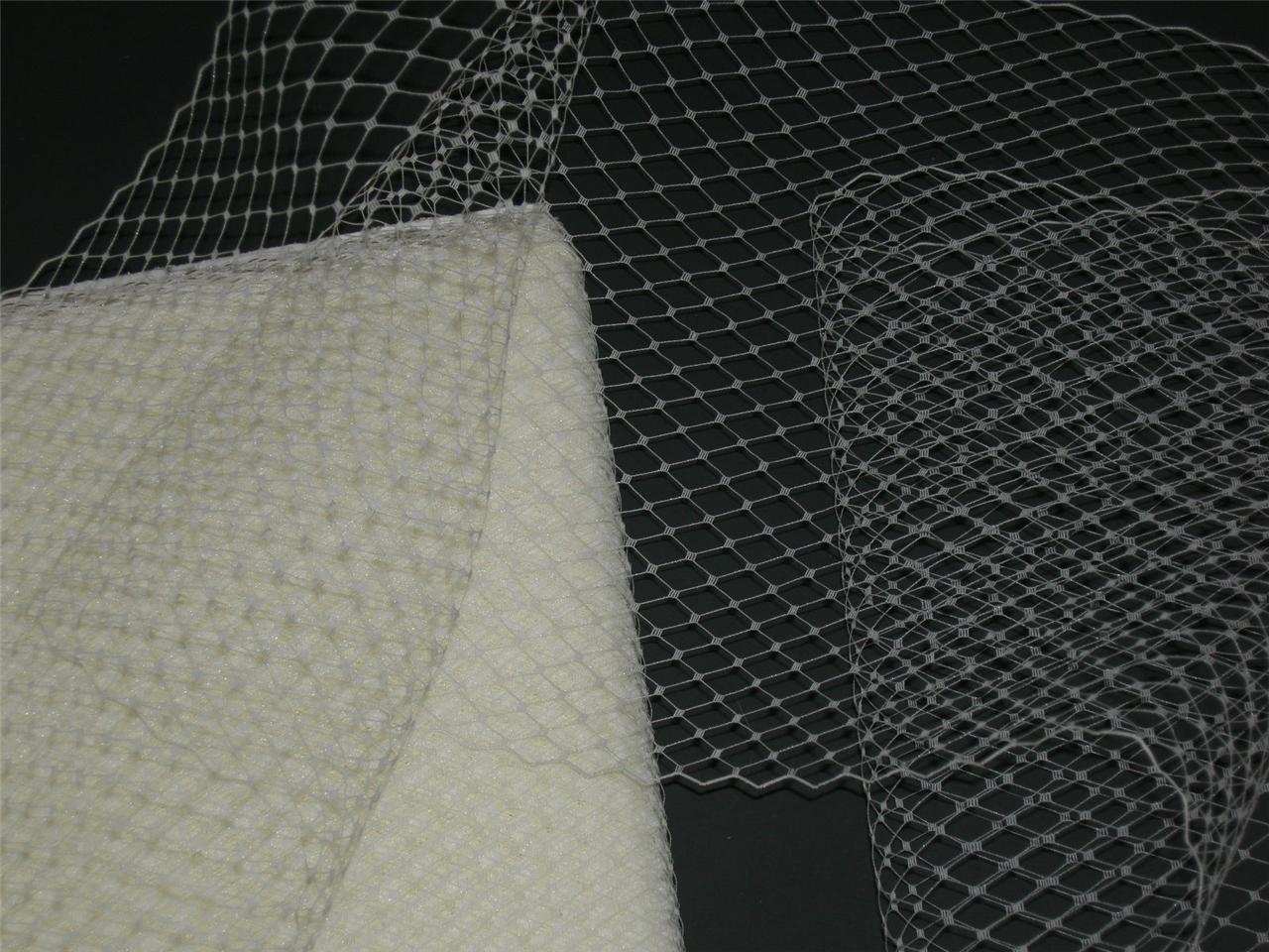 9" French birdcage veil netting fabric birdcage bridal veiling hat net 14 colors eBay