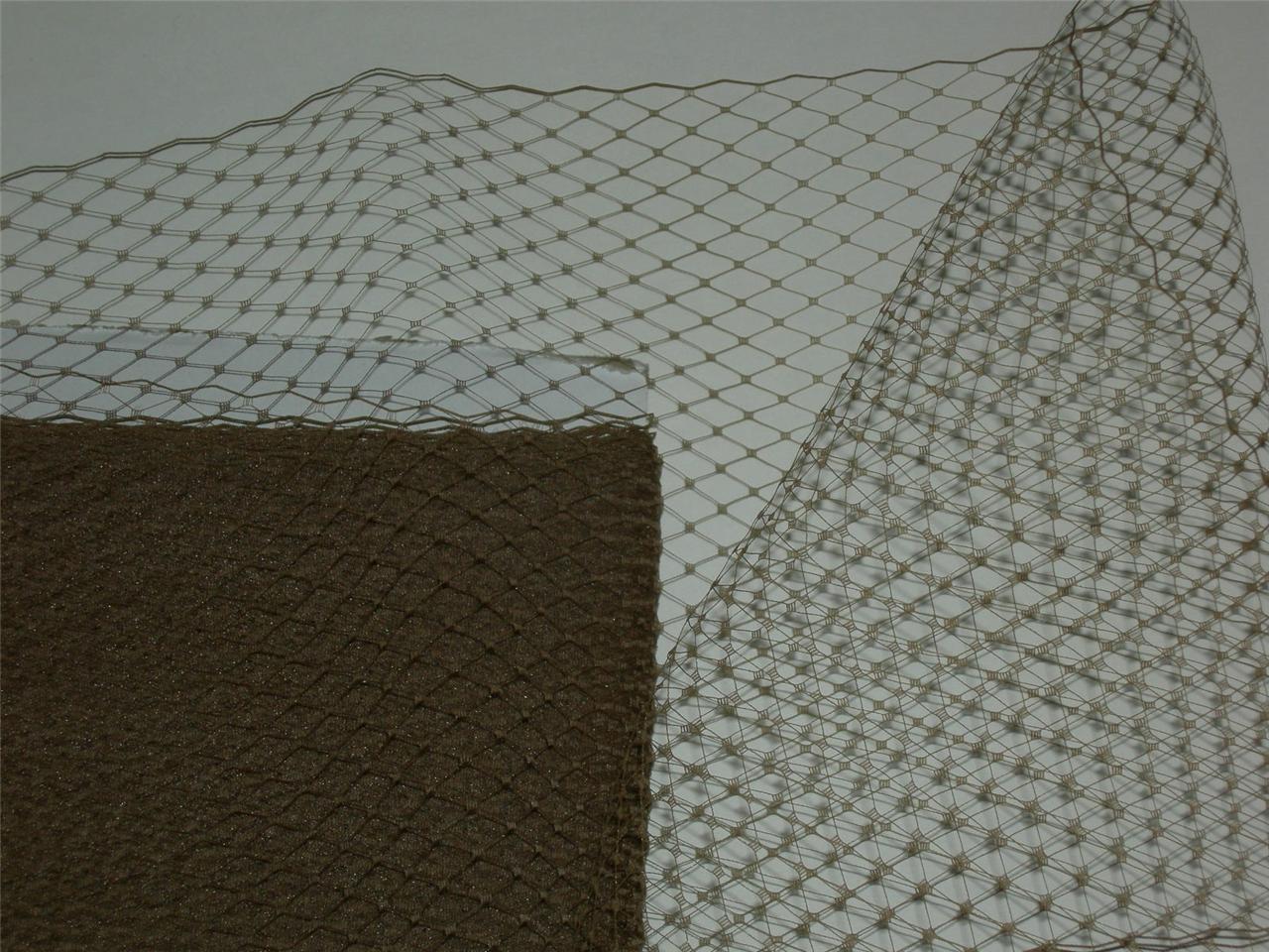 9" French birdcage veil netting fabric birdcage bridal veiling hat net