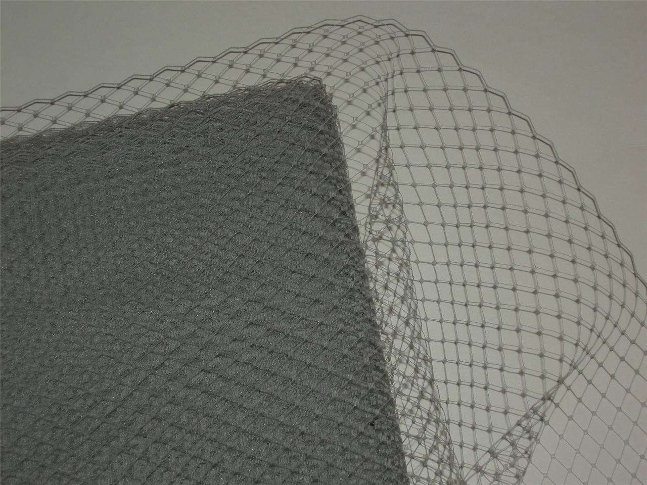 9" French birdcage veil netting fabric birdcage bridal veiling hat net