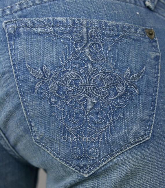 J & Company Jeans Beverly Stitch Logo Cre