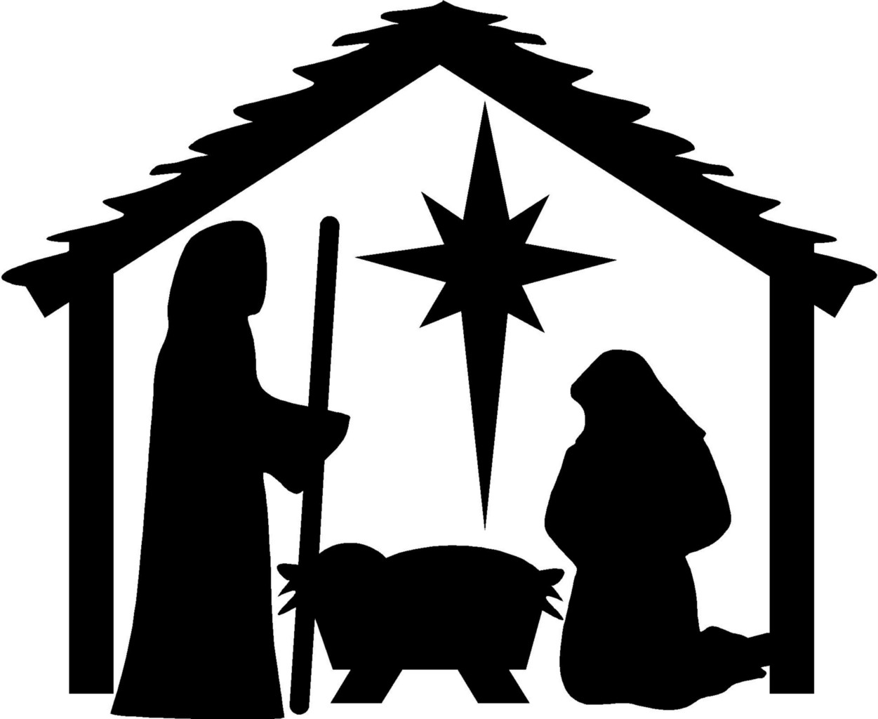 clipart christmas manger scene - photo #10