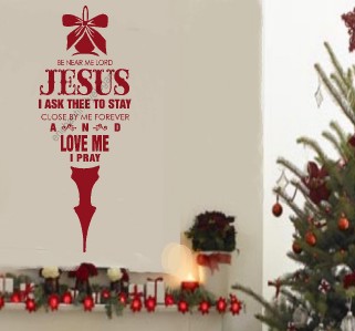 jesus christmas words vinyl lord near stickers decal decor lettering decorating