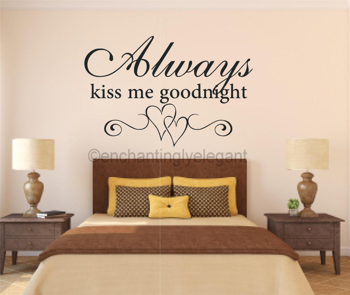 Always Kiss Me Goodnight Wall Decor 109