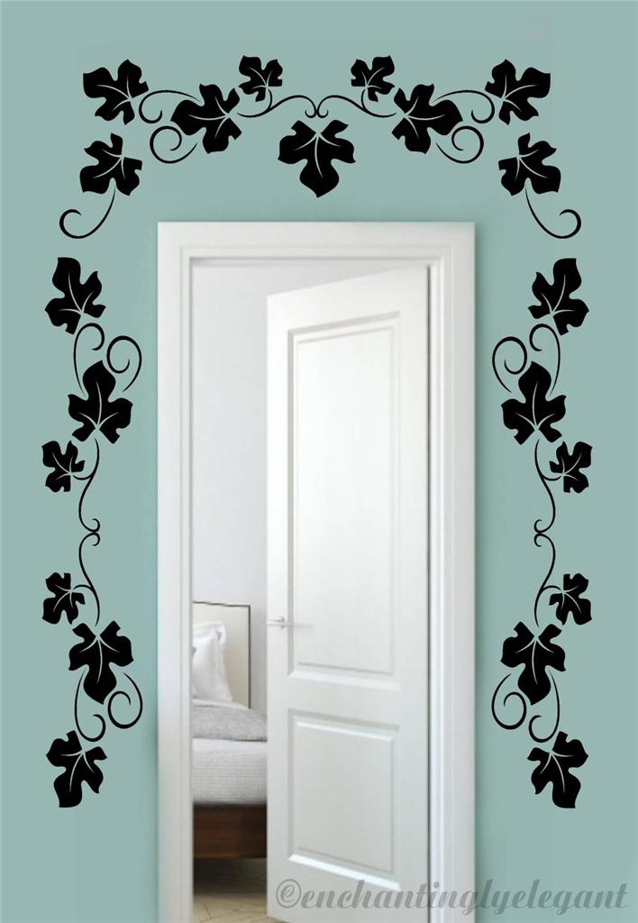 Leaves Vine Door Border Vinyl Decal Wall Sticker Living Room Kitchen Decor Art eBay