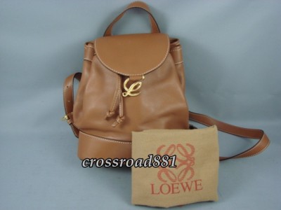 Mini Leather Backpack Purse on Auth Loewe Mini Tan Leather Backpack Great Ebay
