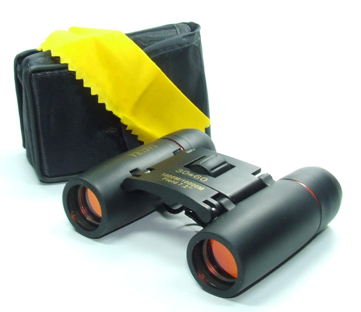 New 30x60 Binoculars Binocular Pocket Compact Mini Black Folding With