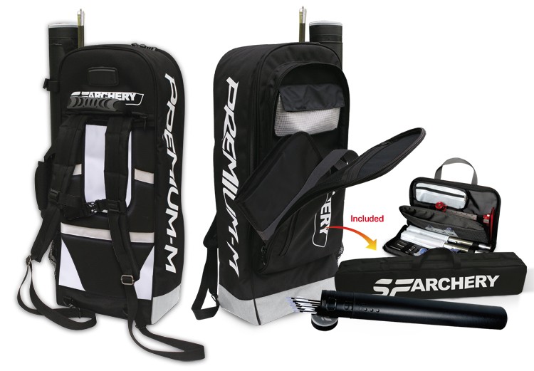 New SF Premium Archery Back Pack Case Recurve Bow Accessory Storage