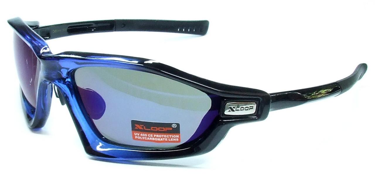 New XLoop Sport Wrap Sunglasses Mens Men&#39;s Mirror Lens Black Blue Red Cheap UV | eBay