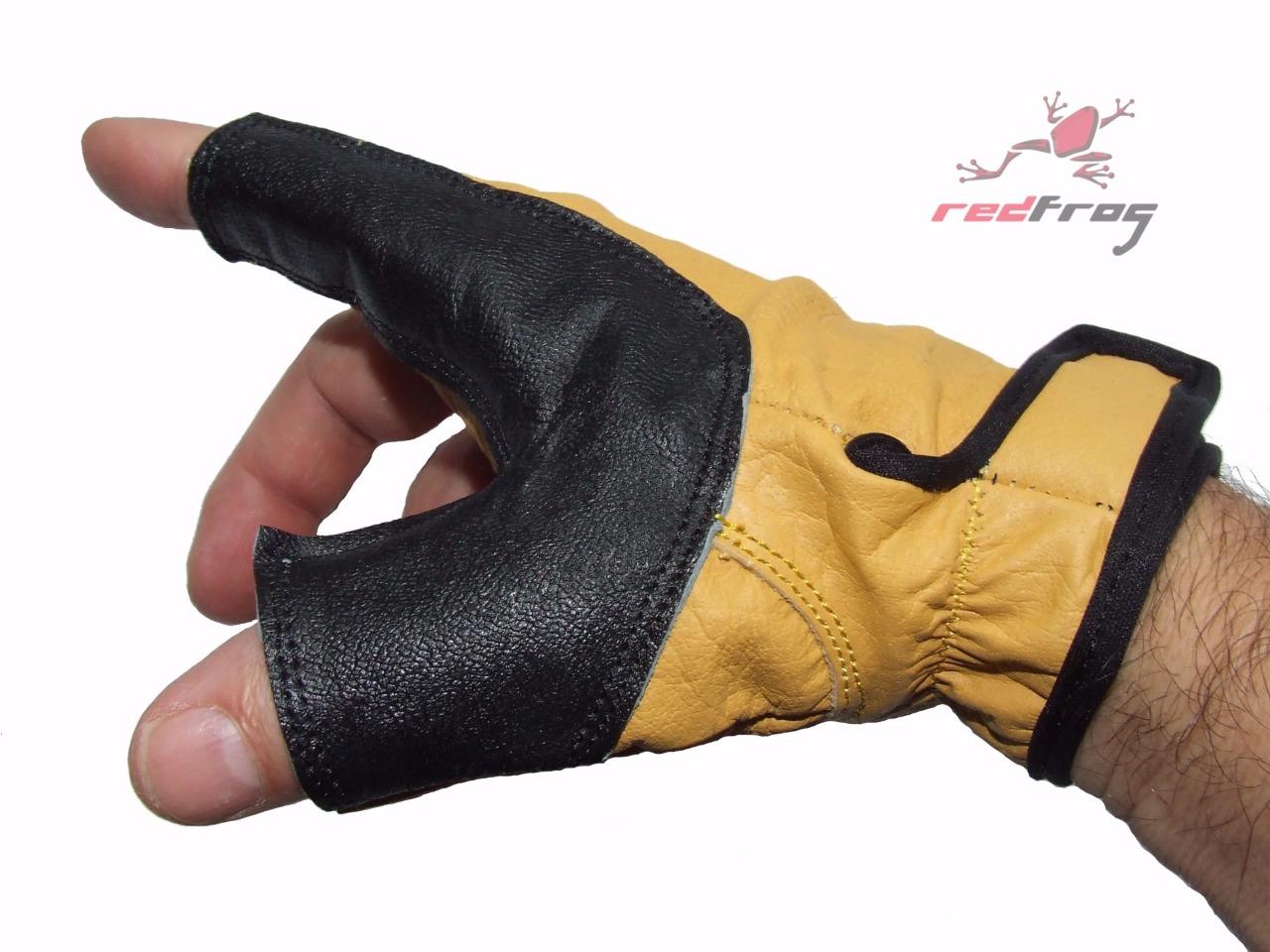 New White Feather Traditional Archery Bow Hand Soft Leather Shooting