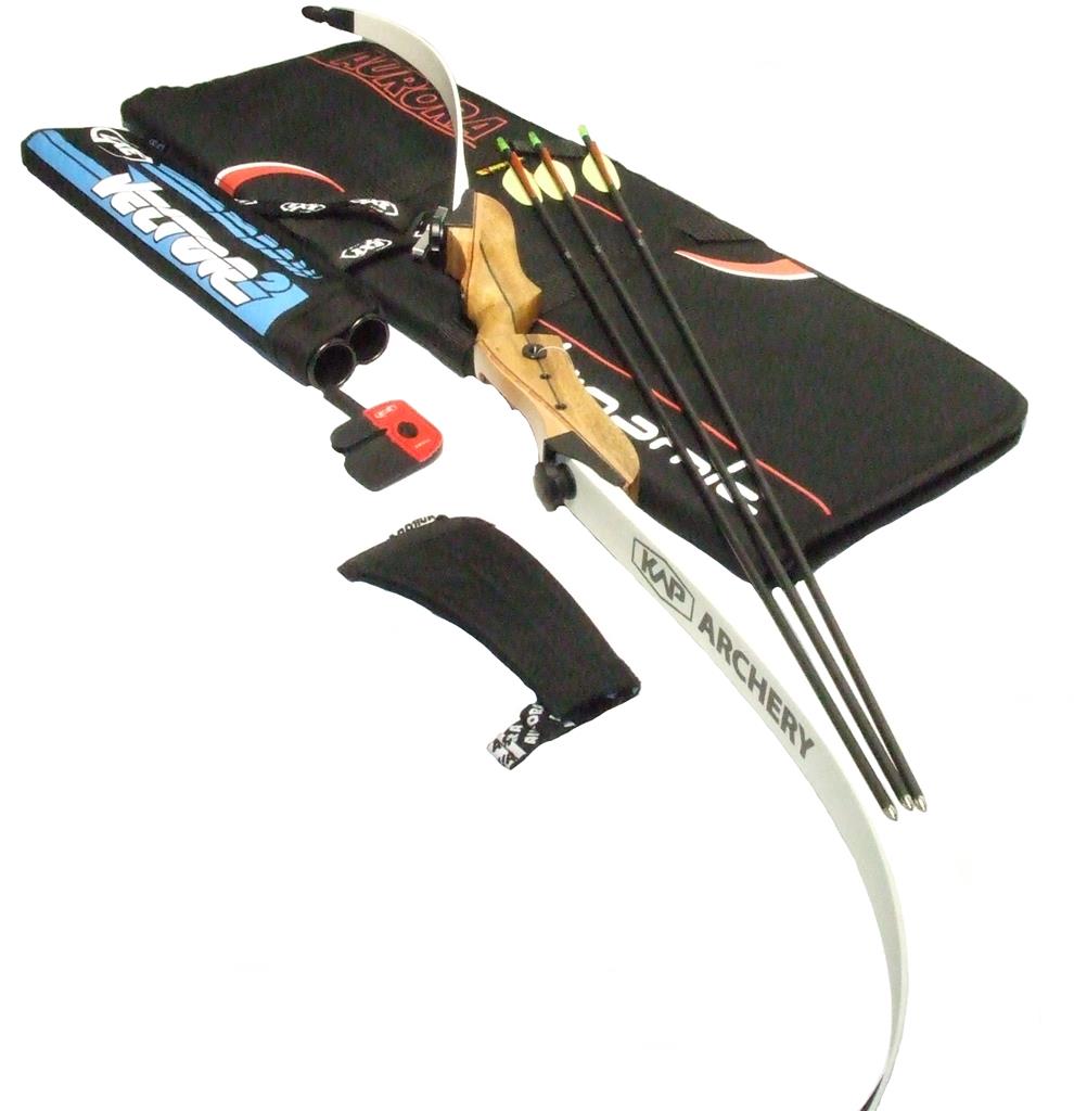 KAP Archery Pilot 48" Recurve Bow Starter Set 14lbs Draw Weight Wood