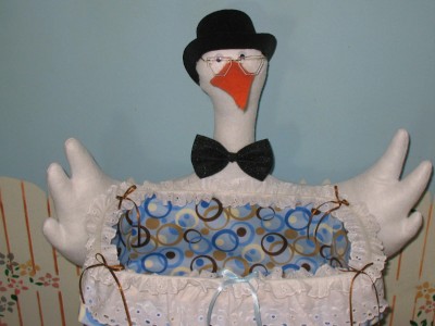 Baby Shower Gift Baskets on Stork Basket Baby Shower Centerpiece Wishing Well Gift Auctions   Buy