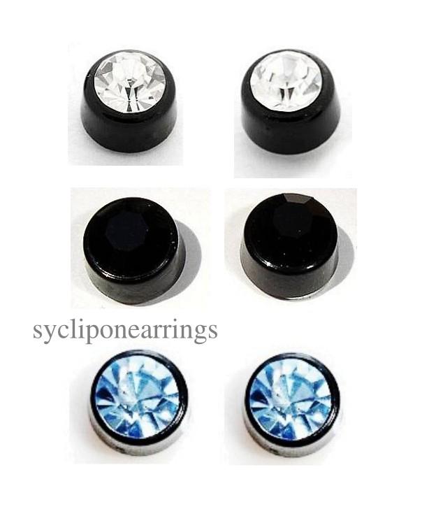 Black Magnetic Earrings For Men