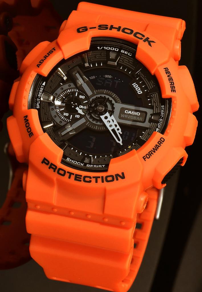 g shock orange colour watch